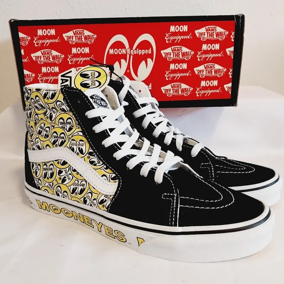 Vans Sk8 Hi Mooneyes White Yellow